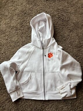 Women’s Clemson full zip scuba hoodie xs/s